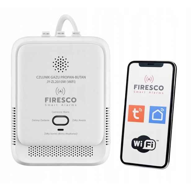 Detektor plynu Lpg Propan-Butan Firesco JY-ZL2010W s WiFi aplikací Tuya 5LET