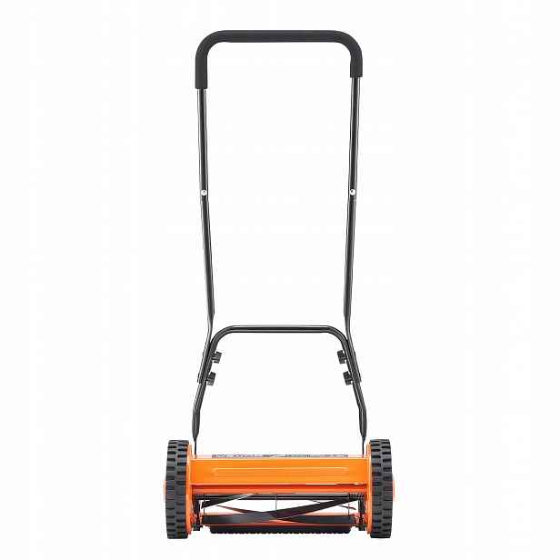 Ruční bubnová sekačka premium mechanická na trávník 5 čepelí koš 40 cm