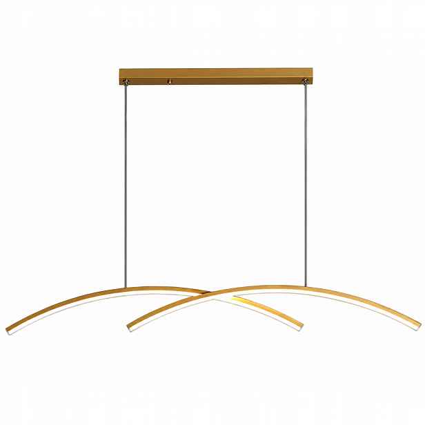 Závěsná stropní lampa Moderní Led lustr Zlatá do obývacího pokoje 22W 150 Cm