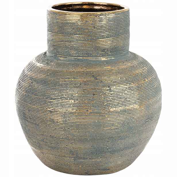 Dekorativní keramická váza 24 cm – modro-zlatá Art-Pol 171381
