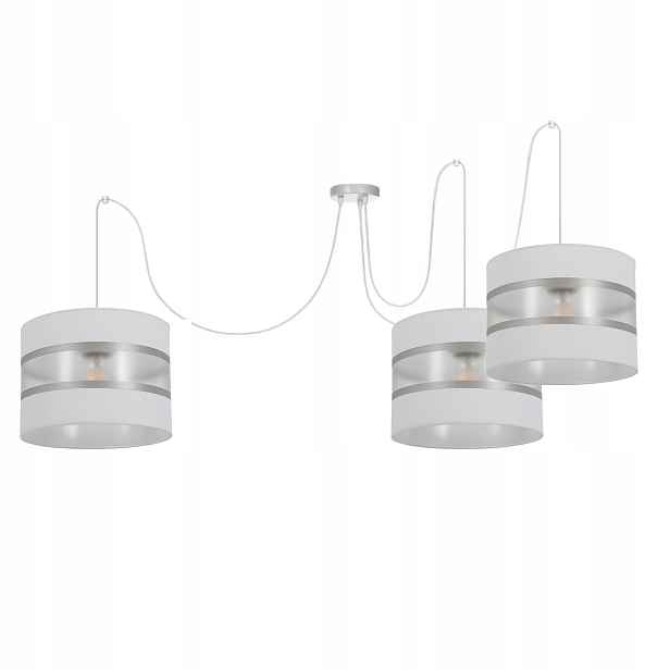 Závěsná Stropní Lampa S Lustrem Pavouk Stříbrná