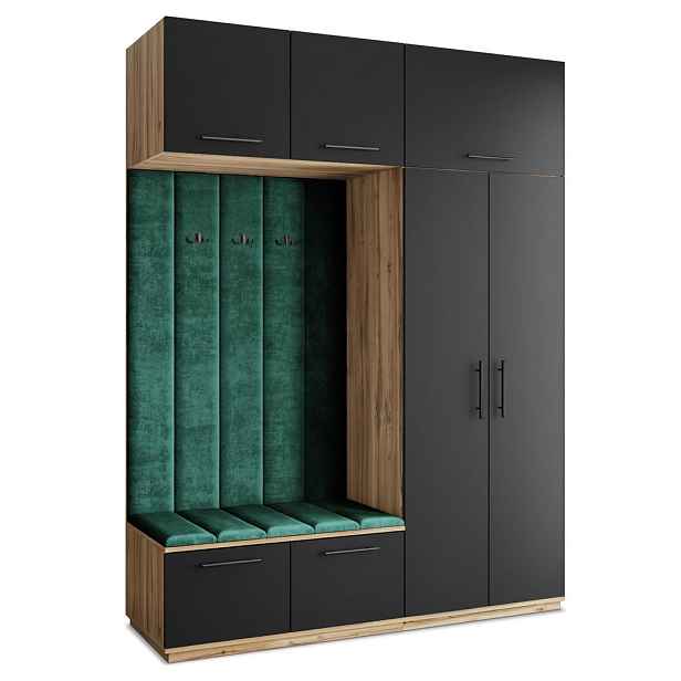 MASSENO MODERNÍ PŘEDSÍŇOVÁ SESTAVA REMA, 180/240/60 cm, dub Wotan
