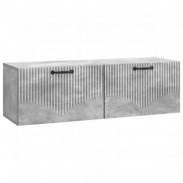 vidaXL Nástěnná TV skříň Nástěnný Betonově šedá 98 x 31 x 30 cm