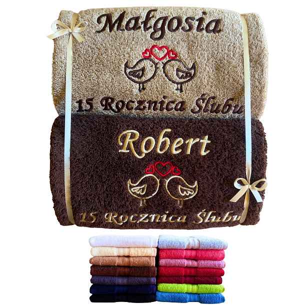 Dárek K 15. Výročí Svatby, Výročí Let Pro Rodiče, Ručníky, Výšivka