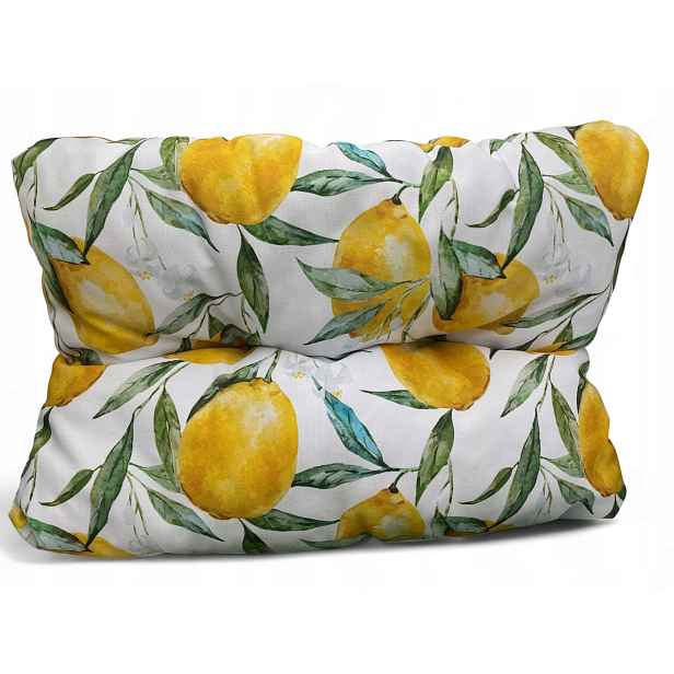 Really Nice Things Polštář 80x60 cm lemons s citronem