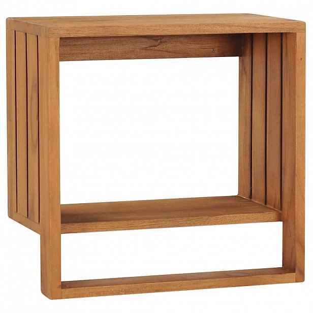 vidaXL Nástěnný věšák na ručníky 35 x 20 x 35 cm masivní teakové dřevo
