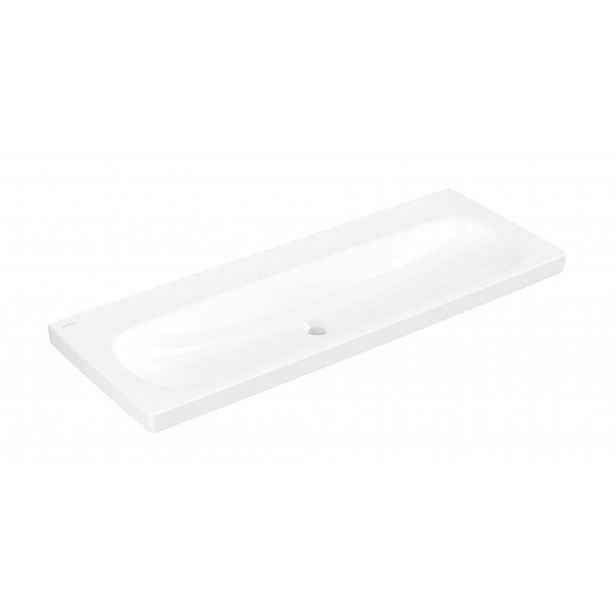 Villeroy & Boch Skyla - Umyvadlo 120x46 cm, bez přepadu, bez otvoru pro baterii, CeramicPlus, alpská bílá 5A51C3R1