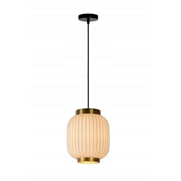 Závěsná lampa porcelánový lustr Lucide, bílá