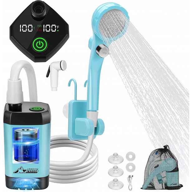 Elektrická Turistická Sprcha S Pumpou 6000 mAh Kempingová