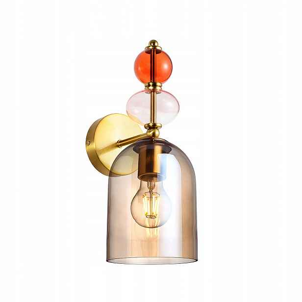 Nástěnná lampa Tropea jantarová 1xE27