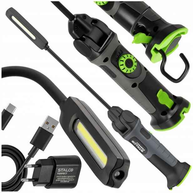 Pracovní Lampa Akumulátorová Led Lampa 3200 mAh 10W Dílenská Stalco
