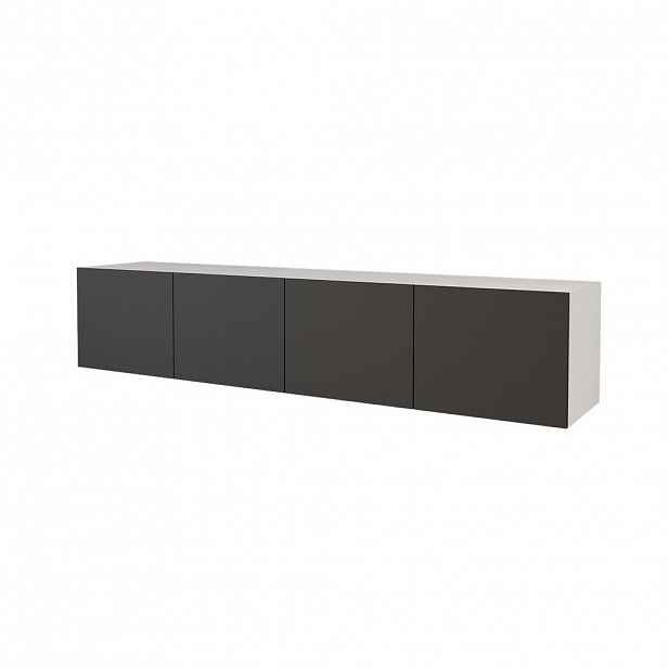 ALTDECOR LOWBOARD ELIO-W 2x100x40x40 cm – bílá / černá