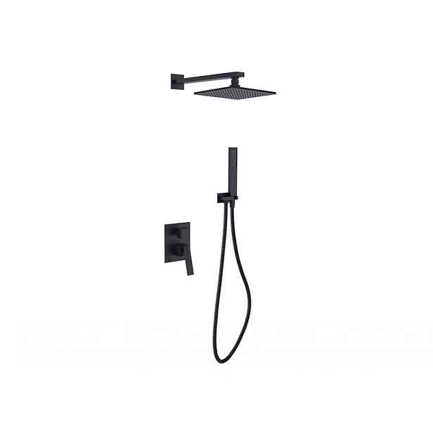 BESCO Olsen Spa  ASPIRA BABPAIICZ - Podomítkový sprchový set SLIM ASPIRA II černá