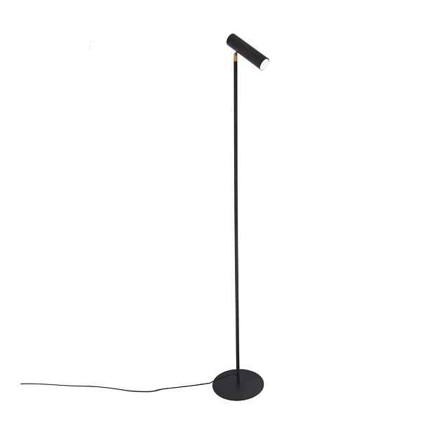Černá stojací lampa SULION Milan, výška 150 cm