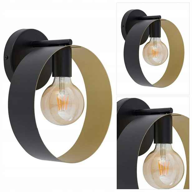 Černé nástěnné svítidlo Happy je moderní nad zrcadlem v koupelně Sigma Lighting