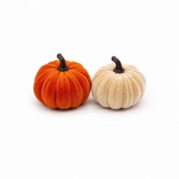 TEMU 2 ks - Mini ozdoby ve tvaru meruňkové a oranžové dýně - Speciální dýňová dekorace pro halloweenskou atmosféru, vhodné pro Halloween, Vánoce,