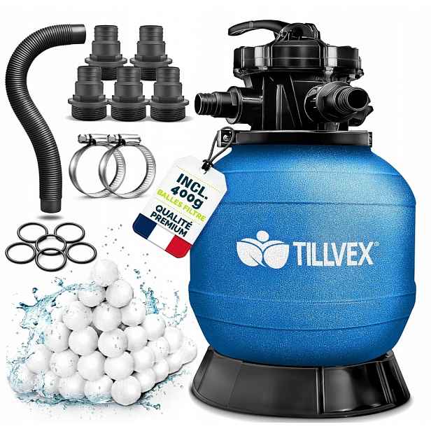 Tillvex nádrž s pískovým filtrem bez čerpadla 400 g filtračních kuliček
