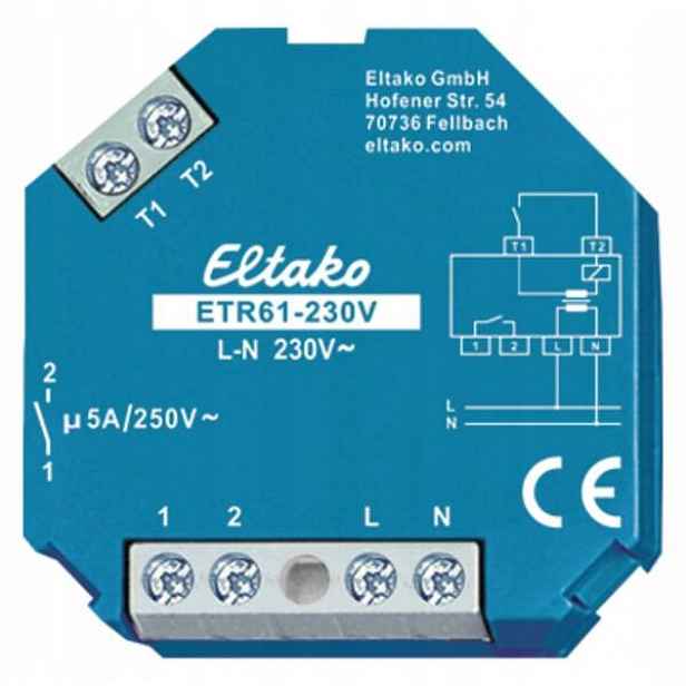 Uzavírací instalační relé pro obvody Eltako ETR61-230V