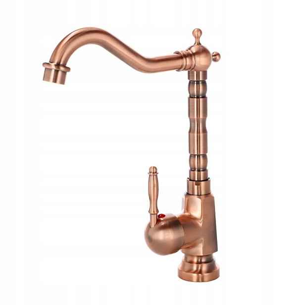 Kuchyňská stojánková baterie růžové zlato Copper 1