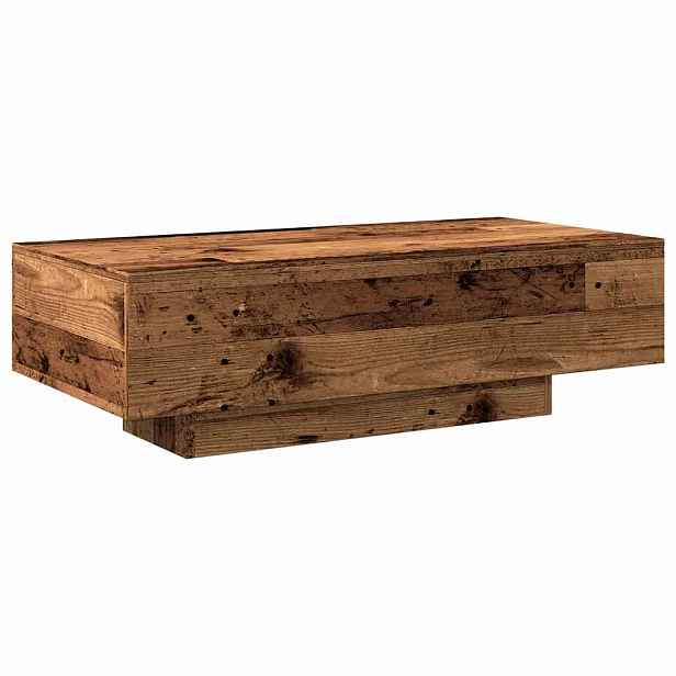 vidaXL Konferenční stolek old wood 100 x 49,5 x 31 cm kompozitní dřevo