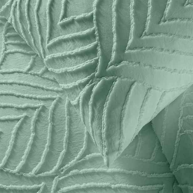 Sada Povlečení S Tuftovaným Vzorem Zelená 240 x 220 CM Elegantní