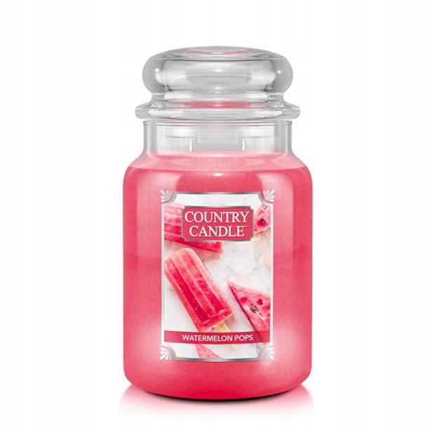 Watermelon Pops – Country Candle – velká vonná svíčka se dvěma knoty