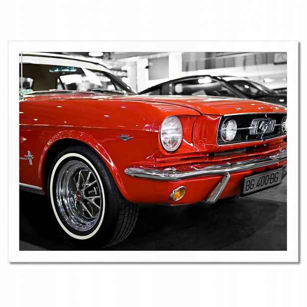 Plakáty v rámu 40x30 Červený Mustang