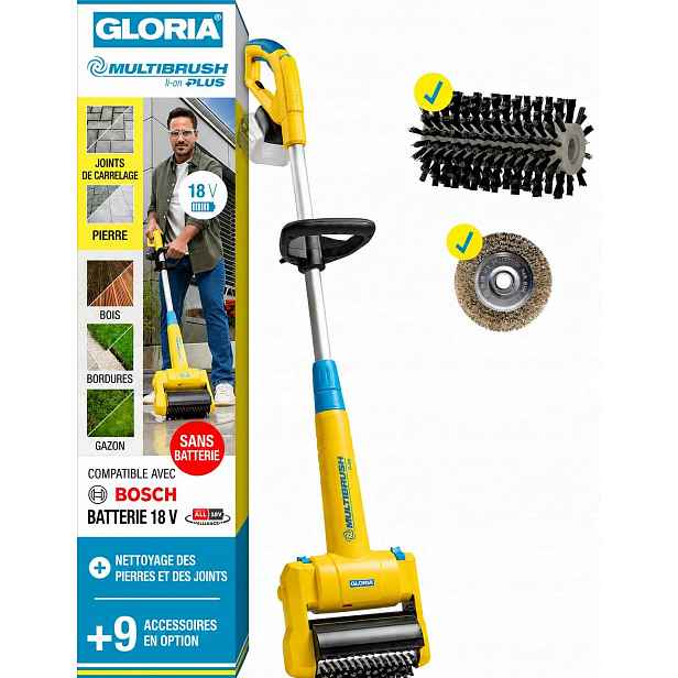 Elektrický akumulátorový kartáč Gloria