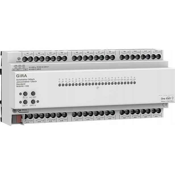 Gira reléový/žaluziový herec 24x/12x 16 A standard Knx One 503000