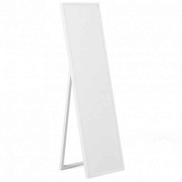 Beliani STOJACÍ ZRCADLO bílé obdélníkové 40/140 cm Torcy