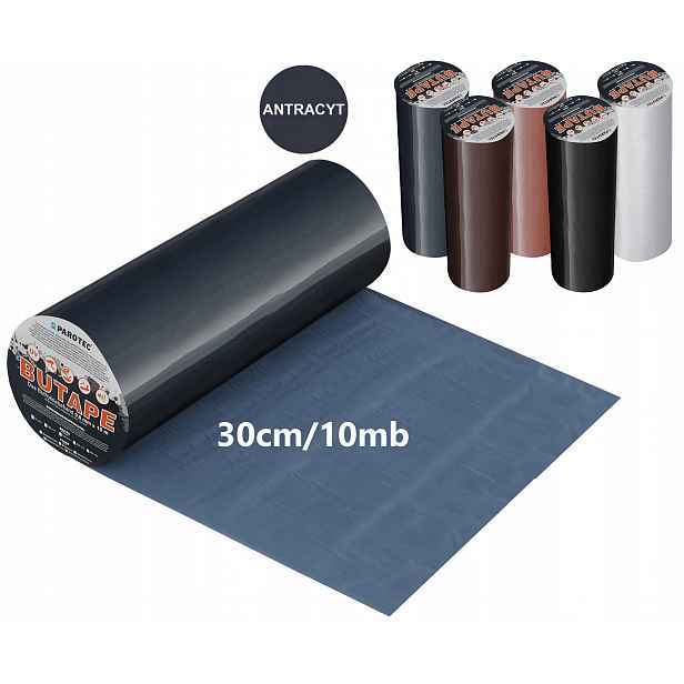 Parotec Butape Butylová Pokrývačská Páska 0,6 MM 300 MM X 10 Mb Antracit Ral 7016