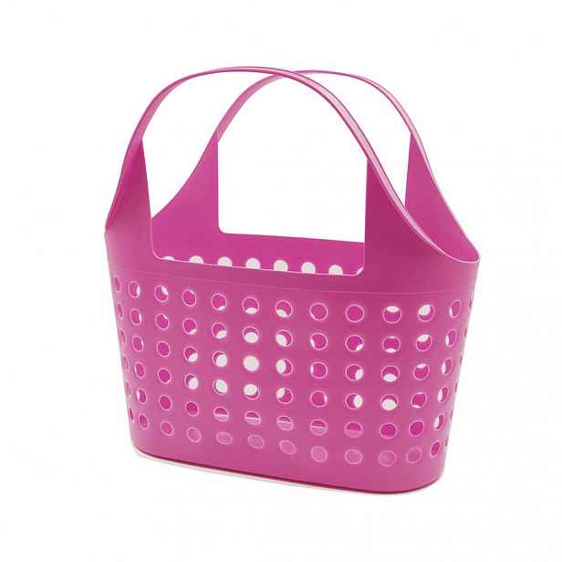 Plastová nákupní taška Soft 11 l, růžová