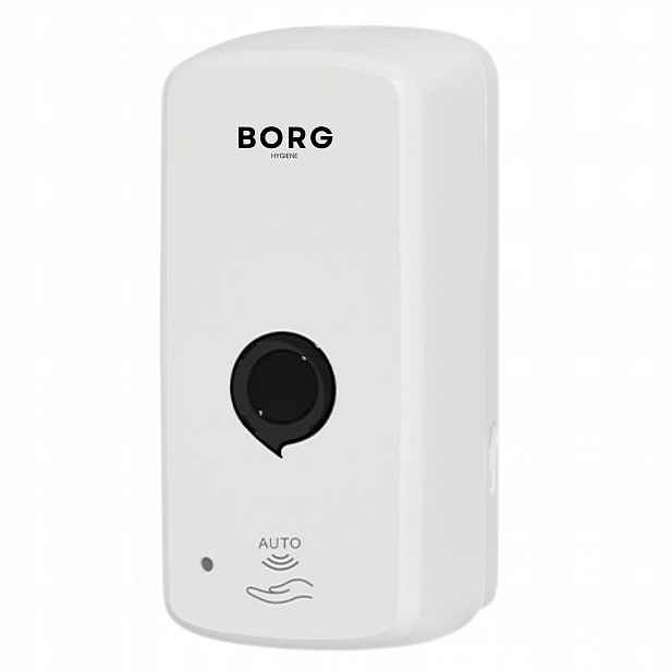 Bezdotykový Dávkovač na tekuté mýdlo 1L Borg Hygiene Riva Bílý