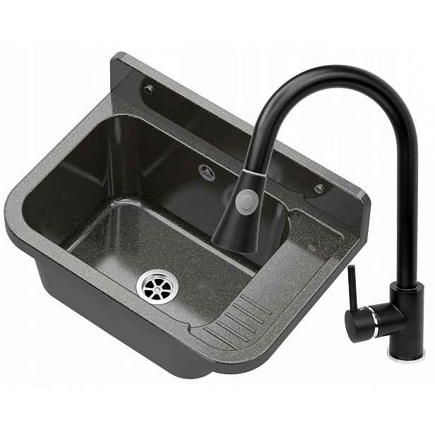 Černý Technický Dřez Komora, Vytahovací Baterie