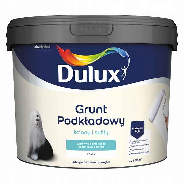 Dulux krycí podklad pro stěny a stropy bílý mat 8L