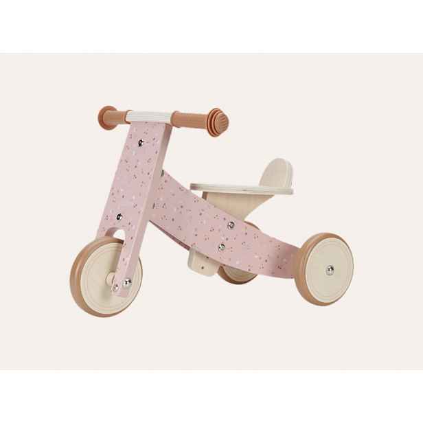 Little Dutch Odrážedlo tříkolka dřevěná - Pink