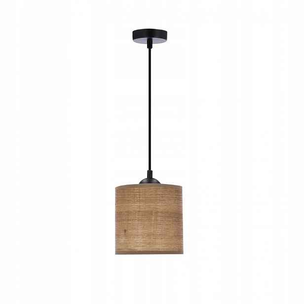 Závěsná lampa černá-ořechová E27 Legno Candellux