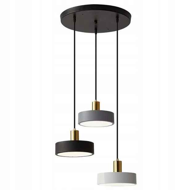 Závěsné Stropní Svítidlo Led Lustr Moderní Černá Šedá Bílá 3 Barvy