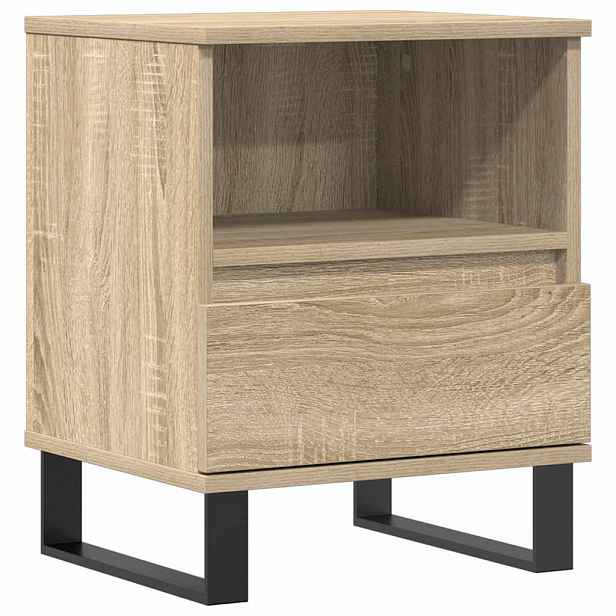 vidaXL Noční stolek dub sonoma 40 x 35 x 50 cm kompozitní dřevo