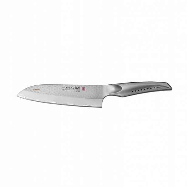 Nůž Santoku Global Sai 19 cm kladívkový na zeleniny rybího masa SAI-03