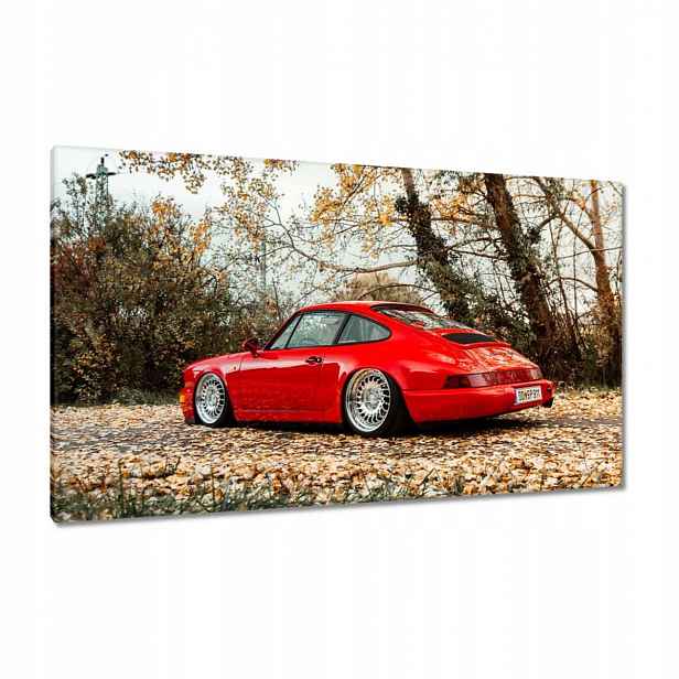 Obrazy 120x70 Červené Porsche Auto
