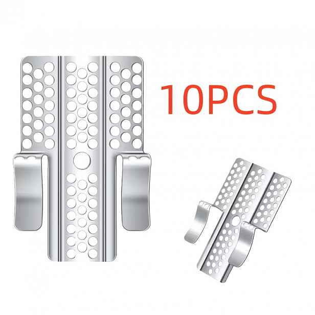 TEMU 10ks Upevňovacích Klipů na Sádrokarton, Nerezové Opravné Klipy na Sádrokarton s 20ks Šroubů pro Panely 1/2" a 5/8", Nerezové Klipy na Opravu