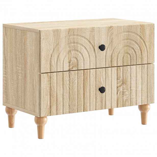 vidaXL Noční skříňka Dub sonoma 62 x 34,5 x 48 cm Kompozitní dřevo