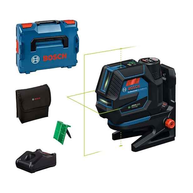 Bosch - 18V AKU kombinovaný laser, dosah 50 m, s příslušenstvím, 1x aku 2,0 Ah, nabíječka 0601066S02