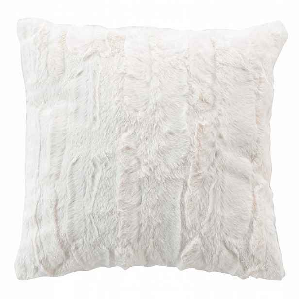 Dekorační Povlak 45 X 45 CM Polyester Bílá Imitace Kožešiny