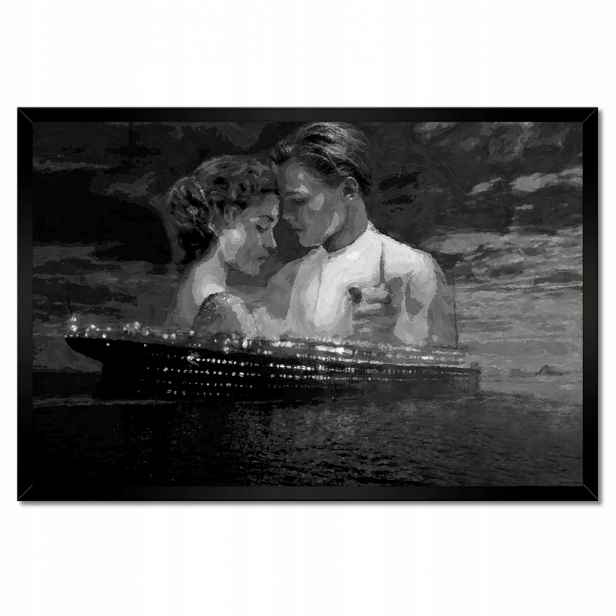 Plakáty v rámu 60x40 Titanic Černobílé