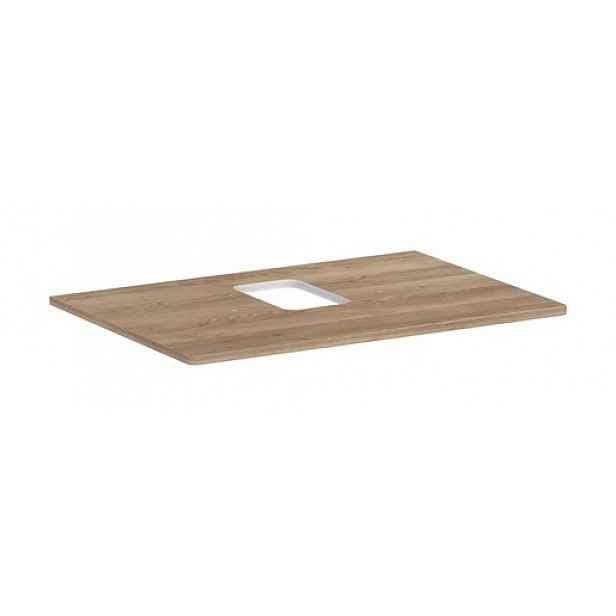 Deska pod umyvadlo Hansgrohe Xelu Q 78x1,6x55 cm přírodní dub 54120230