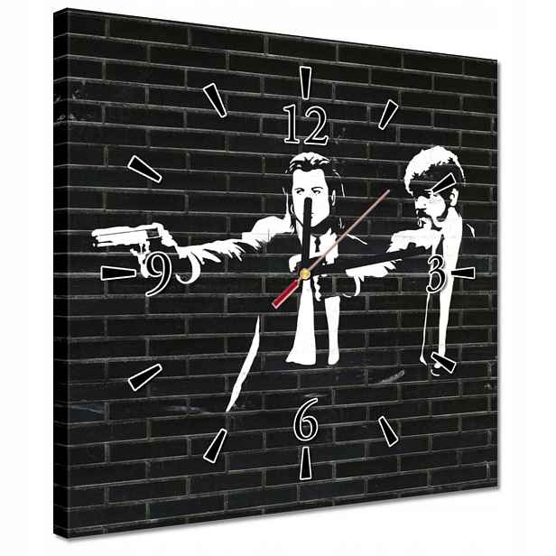 Hodiny 30x30 Pulp Fiction Graffiti