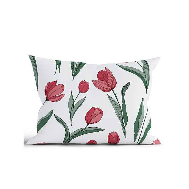 MKLuzkoviny.cz Bavlněný povlak na polštář Renforcé 50 x 70 cm - Tulipány