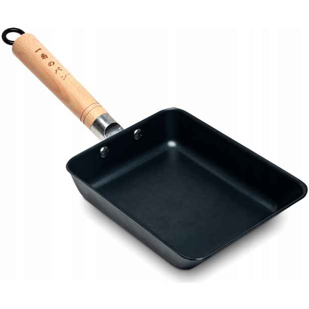 Ocelová pánev na omeletu tamagoyaki tamago, průměr 20 x 15 cm